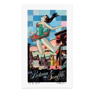 Et Jai Retenu Mon Souffle Paris by Faile SIGNED Ltd Edition x/325 Poster Print - Picture 1 of 5