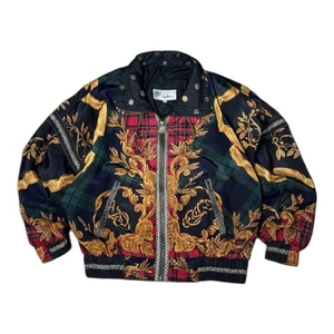Vintage Giacca Sport Damen Bomber Gr. L 1980 Mehrfarbig Barock - Bild 1 von 11