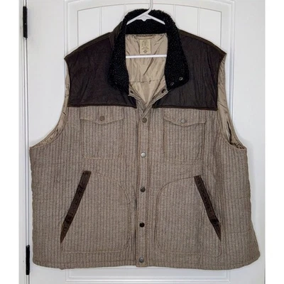 Chaleco chaqueta aislante de cuello falso a presión completo Scandia Woods 3XL para hombre Foto 1 de 4