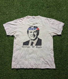 Vintage George W. Bush T Shirt Size Medium 43rd President Republican Political  - Picture 1 of 7