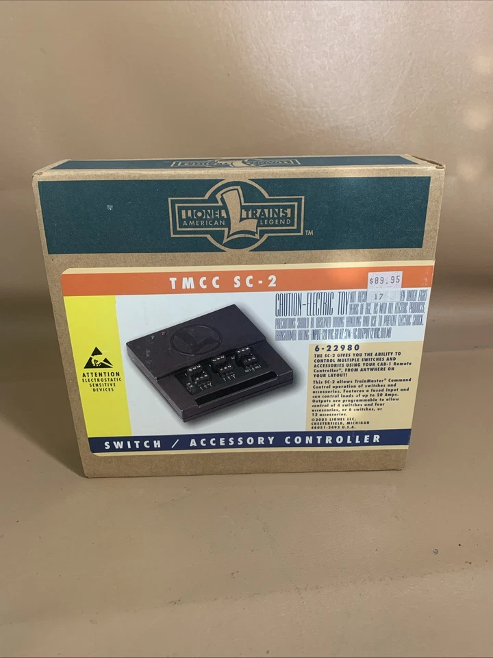 Caja Controlador Interruptor y Accesorio Lionel 6-22980 TMCC SC-2 Foto 1 de 2