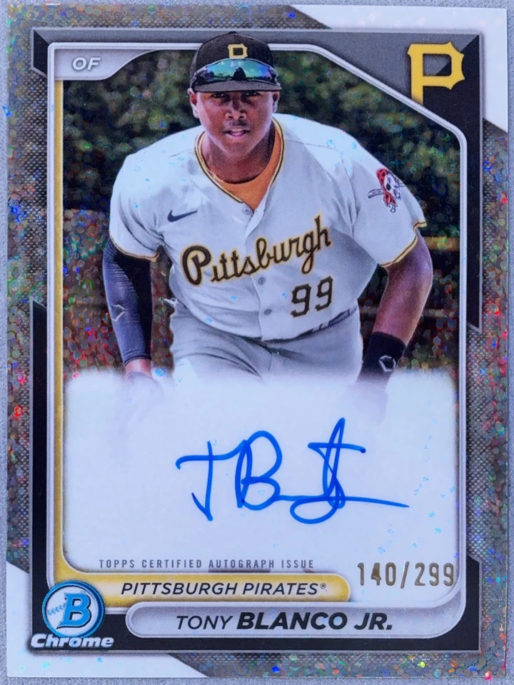 2024 Bowman Chrome Autograph Tony Blanco Jr. Speckle Refractor Auto /299 - Image 1 of 1