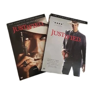Justified: Complete Season 1 & Season 2 (DVD, 2010, 2011) Timothy Olyphant - Picture 1 of 5