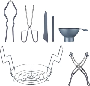 Concord 7-teiliges Premium Edelstahl Einmachset Starterset mit Gestell. Kein Rost - Bild 1 von 12