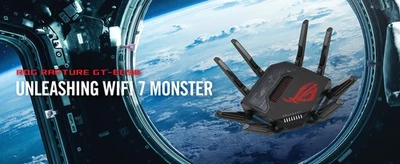 ASUS ROG Rapture GT-BE98 BE25000 WiFi 7 Quad-band Wireless Gaming Router - Image 1 of 4