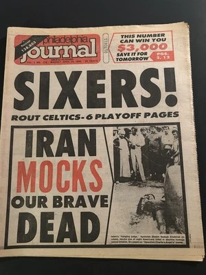 1980 Philadelphia Journal Philadelphia 76ers NBA Eastern Champions Beat Celtics Foto 1 de 4