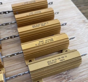 5 Stück - DALE RH-50 - 1,0kOhm 30W Widerstände Leistungswiderstände NOS - Bild 1 von 6