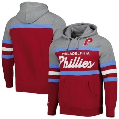 New Mitchell & Ness MLB Mens Philadelphia Phillies Head Coach Hoodie. - Image 1 of 4