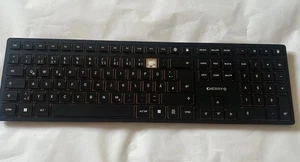 Clavier CHERRY KW 9100 SLIM, noir - Photo 1/2