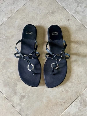Chanclas de cuero Stuart Weitzman talla 9M usadas Foto 1 de 3