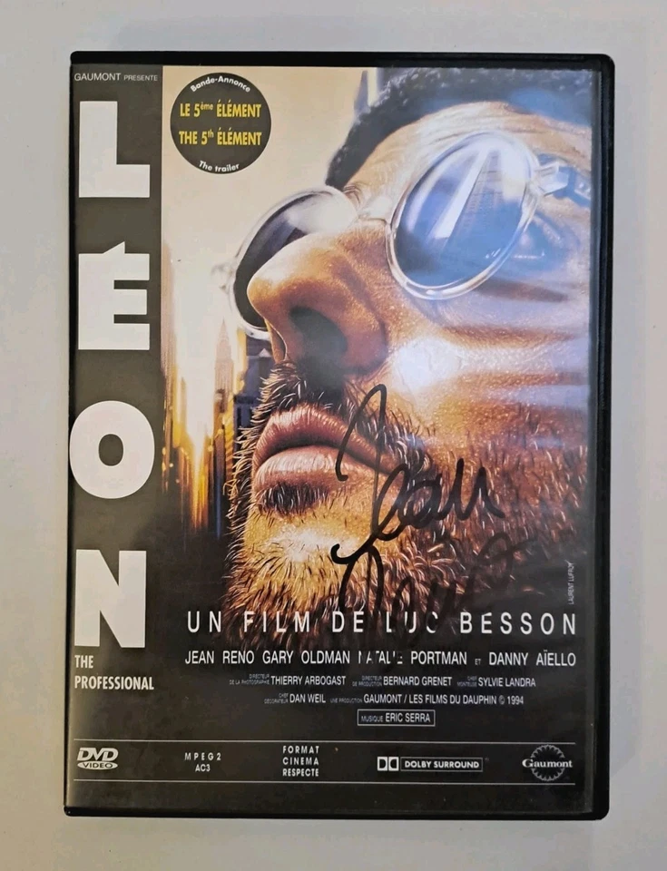 DVD - LÉON - DÉDICACÉ PAR JEAN RENO - AUTOGRAPHE - TRÈS RARE - LUC BESSON - Photo 1/1