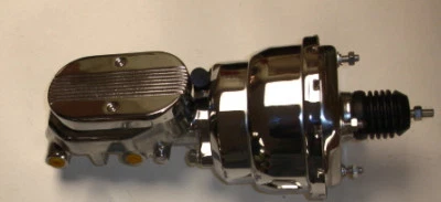 Chevrolet Impala 1958 1959 1960 cromo freno potencia refuerzo cilindro maestro 7"  Foto 1 de 4