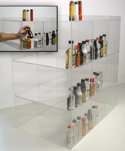 Commercial display case mini sampler 50ml liquor and shot bottles nips airplane - Picture 1 of 10