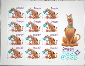 Scooby Doo Sheet of 12 Forever Stamps, Scott #5299 (2018) - Picture 1 of 2