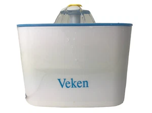 Veken Cube Blume Haustier Trinkwasser Brunnen 2,5L (84oz) 3 FILTER Pulver Blau - Bild 1 von 5