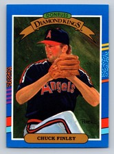 1990 Donruss Diamond Kings Baseball #26 Chuck Finley  California Angels
