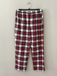 NWT! Club Room Men's Sz XL Cozy Fleece Pull On Elastic Waist Pajama Pants Check - Picture 1 of 5