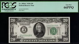 1928 $20.00 FRN C04034499A P.C.G.S #66PPQ - Picture 1 of 3