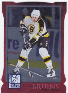 Joe Thornton 1997-98 Donruss Elite Red Die Cut Aspirations #'d/750 Boston Bruins