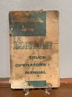 1959 Oem Chevy Truck Owner?S Manual Original Chevrolet Drivers Guide