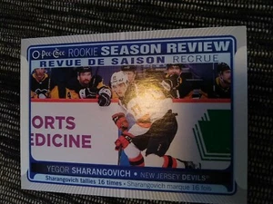 21-22 2021-22 OPC Yegor Sharangovich ROOKIE Season Review #550-Devils - Picture 1 of 2