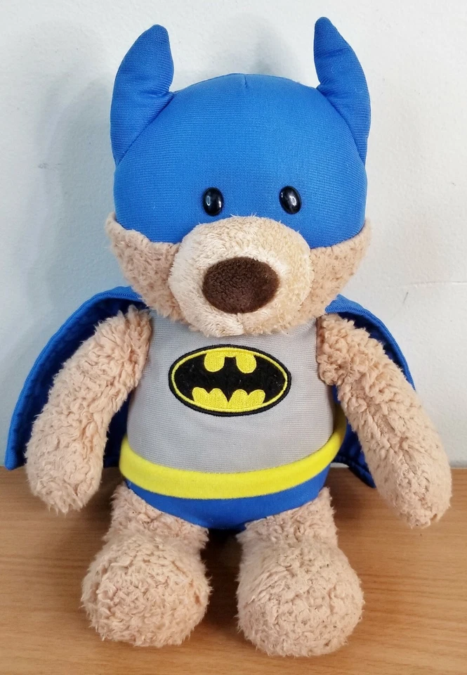 Oso de peluche Gund 12" Batman Malone usado 2015 gorro inferior Foto 1 de 4