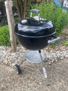 Weber Grill Kugelgrill 47cm Schwarz Holzkohle Thermostat + Schutzhülle - Bild 1 von 6