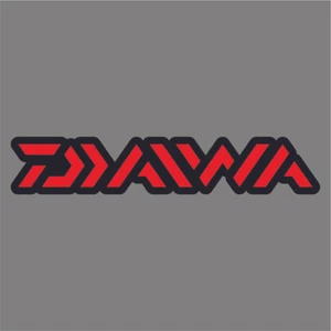 700-241 Red and Black Daiwa Carpet Graphic Decal Sticker for Fishing Bass Boats - Picture 1 of 1