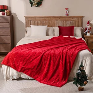 Oversized Faux Fur Blanket, Super Soft Cozy Blanket, Luxury Fluffy Throw Blanket - Picture 1 of 9