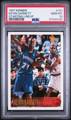1997 Kenner Starting Lineup KEVIN GARNETT PSA 10 rare SLU Low POP 9 HOF Wolves - Image 1 of 2