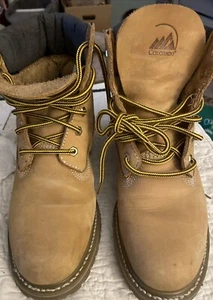 Hiking Boots Colorado 8.5 Leather Camel Ankle Waterproof Work Outdoors - Picture 1 of 12