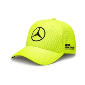 Lewis Hamilton F1 2023 Cappellino Mercedes-AMG Petronas Team Cap Neon Yellow - Imagen 1 de 4
