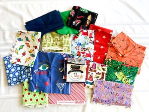 Vintage Fabric Remnants  Sewing, Quilting Or Crafting  Lot * 1/4 Yards Or Less - Picture 1 of 10