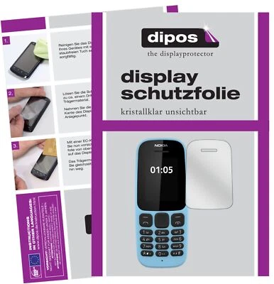 2x Protector Pantalla para Nokia 105 (2019) Protección Cristal Transparente dipos Foto 1 de 4