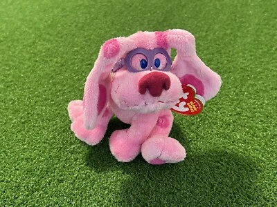 NEW Ty Beanie Babies BLUES CLUES MAGENTA 6" Plush Pink 2011 with Original Tags - Image 1 of 4