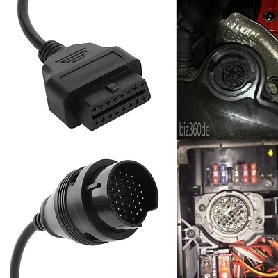 38Pin OBD1 16Pin OBD2 Adapter Connector For Mercedes W124 W140 W202 W210 C5 - Image 1 of 4