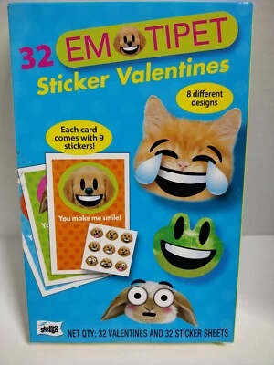 Tarjetas de felicitación para mascotas del día de San Valentín ~ Loving Dogs & Gats 32 tarjetas 9 hojas pegatinas Foto 1 de 4