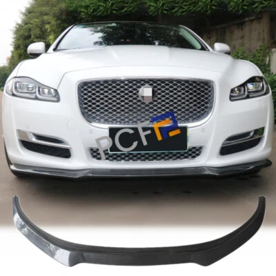 Kit de alerón de parachoques delantero de fibra de carbono real para Jaguar XJ XJL 2011-2019 Foto 1 de 4