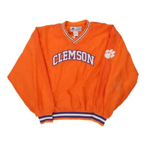 Clemson Russell Athletic Windbreaker - Large Orange Polyester - Picture 1 of 10