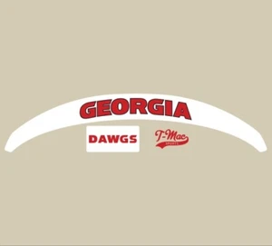 Georgia Bulldogs Riddell Speed Mini Football Helmet Bumper Decal Set - Picture 1 of 1