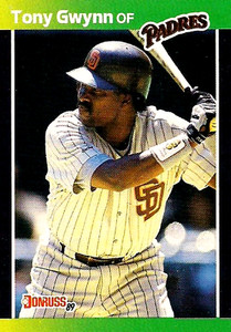 1989 Donruss #128 Tony Gwynn No Period After Inc 2 Asterisk San Diego Padres HOF