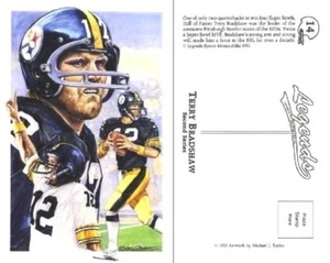 1991 Legends Postcard Terry Bradshaw - Pittsburgh Steelers - NEAR MINT - Picture 1 of 1