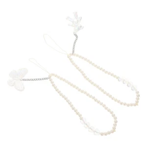 2 Pcs Beaded Phone Charms Phone Hanging Wrist Strap Key Lanyard - Zdjęcie 1 z 12