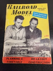 Vintage Railroad Model Craftsman Magazine Aug 1955 Planning Timetable HO Layout - Picture 1 of 17