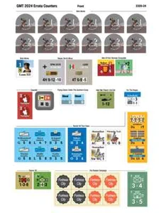GMT GAMES 2024 Errata Contadores de Repuesto NUEVO COMO NUEVO SIN PERFORAR - Imagen 1 de 1