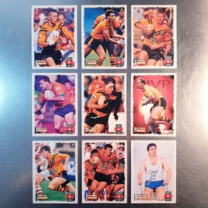 1995 Rugby League NRL Dynamic Series 1 Team Set (9 Cards) Sydney Tigers #01-09 - Picture 1 of 2