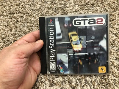Grand Theft Auto 2  (PlayStation 1, 1999) Black Label Tested W/ Reg Card no back - Image 1 of 4