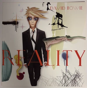 DAVID BOWIE Reality 12x12 record store promo poster flat 2sided 2003 anime style - Picture 1 of 2