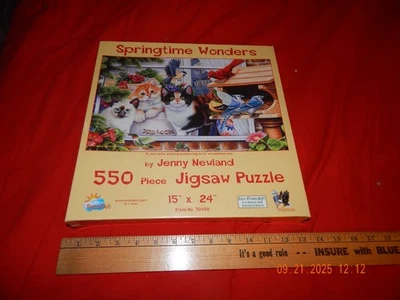 Rompecabezas Springtime Wonders Jenny Newland 550 piezas 15" X 24" SunsOut Foto 1 de 2