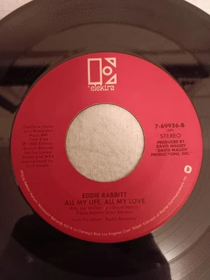 Eddie Rabbitt Crystal Gayle 1982 All My Life / You and I 45 винил 7-69936 РЕДКАЯ! - Изображение 1 из 4